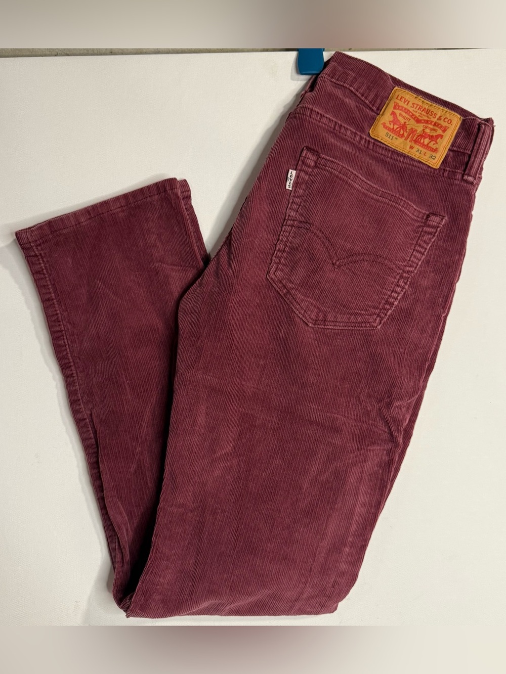 Signature by Levi Strauss Men's Corduroy Pants - Wine